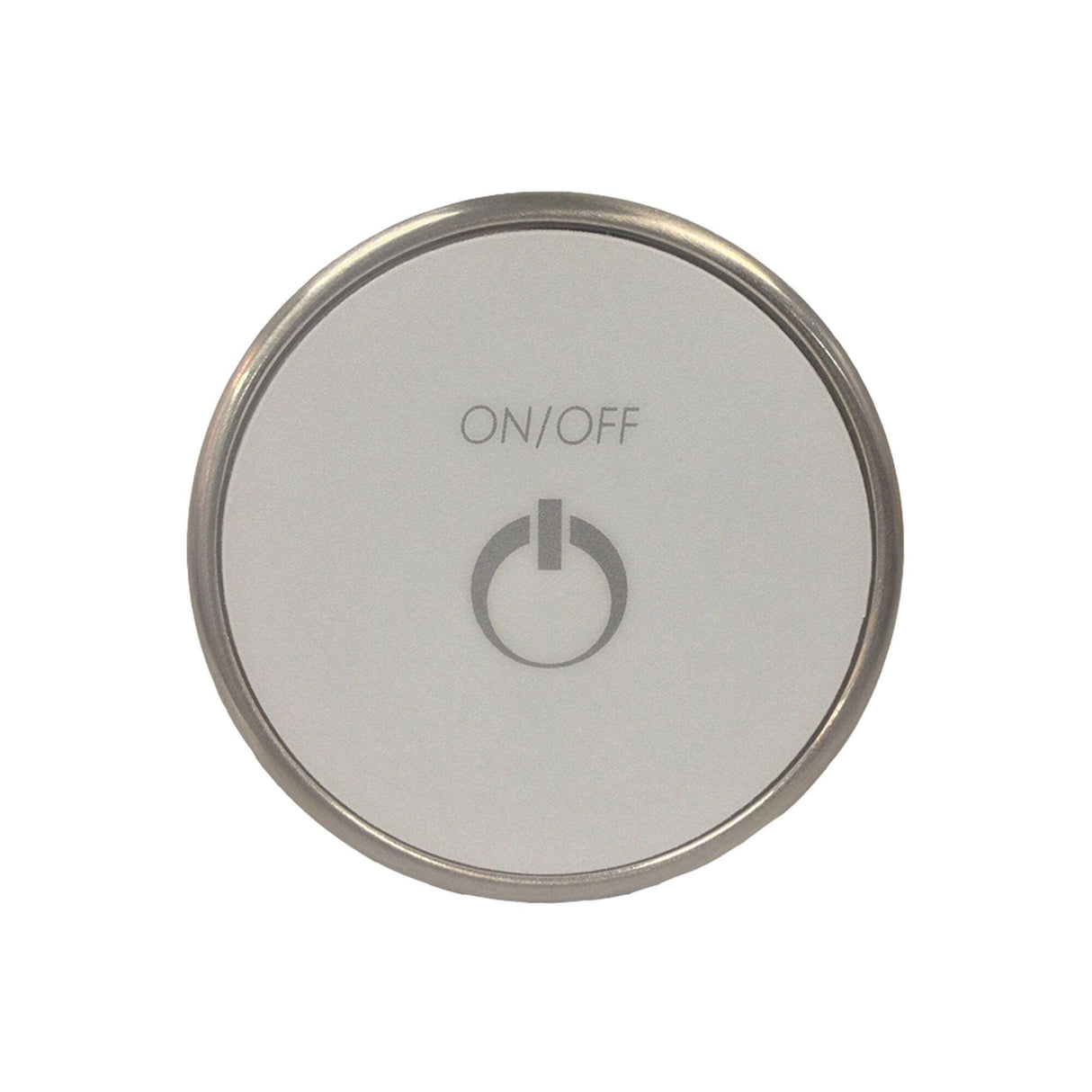 Spaside Control, CG Air, TMS Round, 1-Button, On/Off, Brushed Nickel : CG/TMS1-KR3-UT-V2-NIP