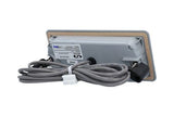 Spaside Control, HydroQuip Eco-3,Rect., 6-Button, LED, Pump1-Pump2-Blower/Aux-Light-Up-Down : 34-0197