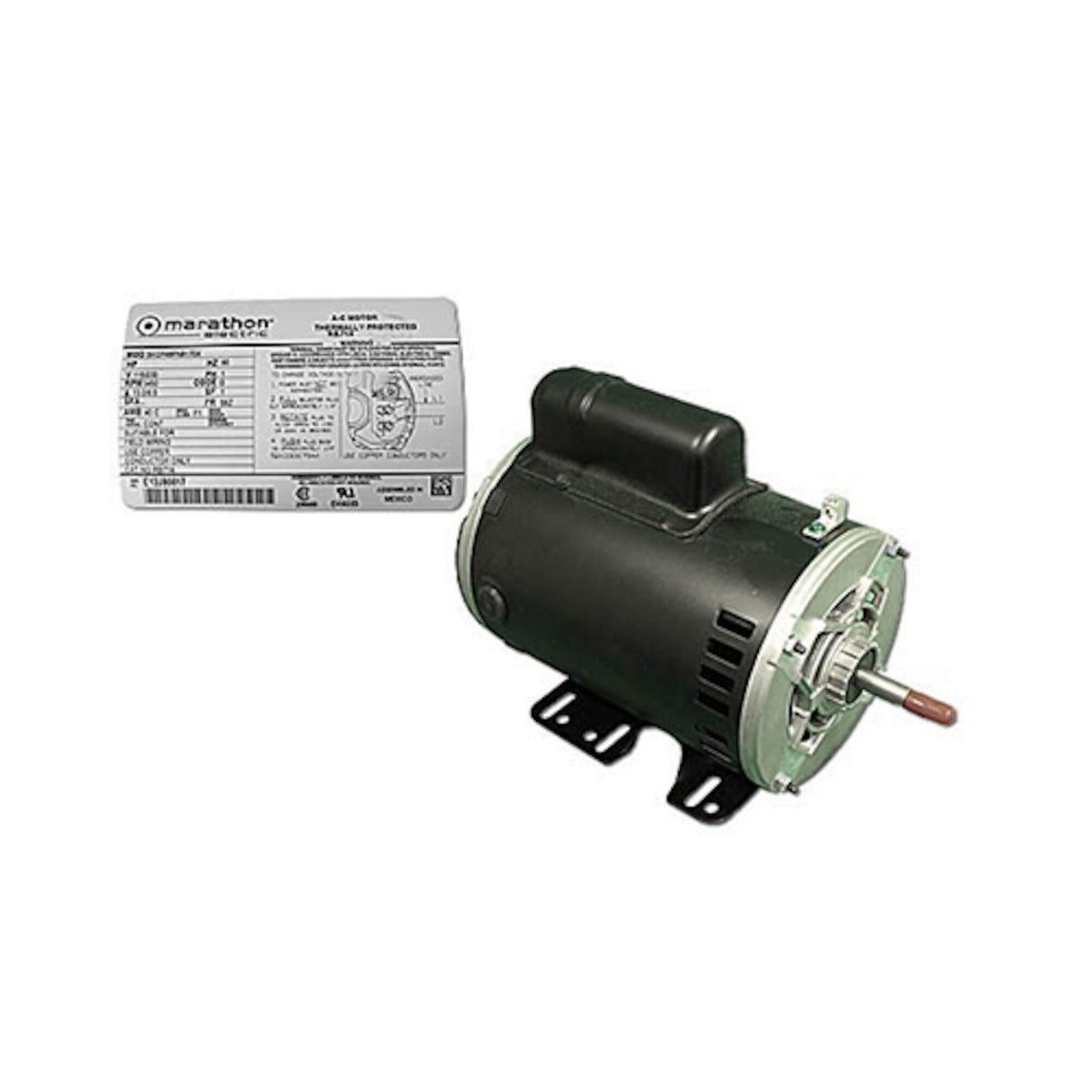 Motor, Marathon, Thru-Bolt, 56Z-Frame, 1-Speed, 1.5HP, 115/230V, 13.0/6.5 Amp : RB714