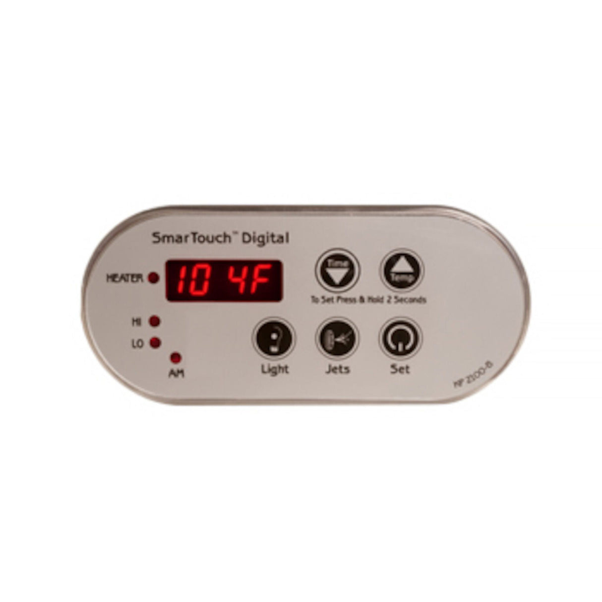 Spaside Control, ACC, Smartouch, LED, 5-Button, Time-Temp-Light-Jets-Set, Ribbon Cable : KP-2105