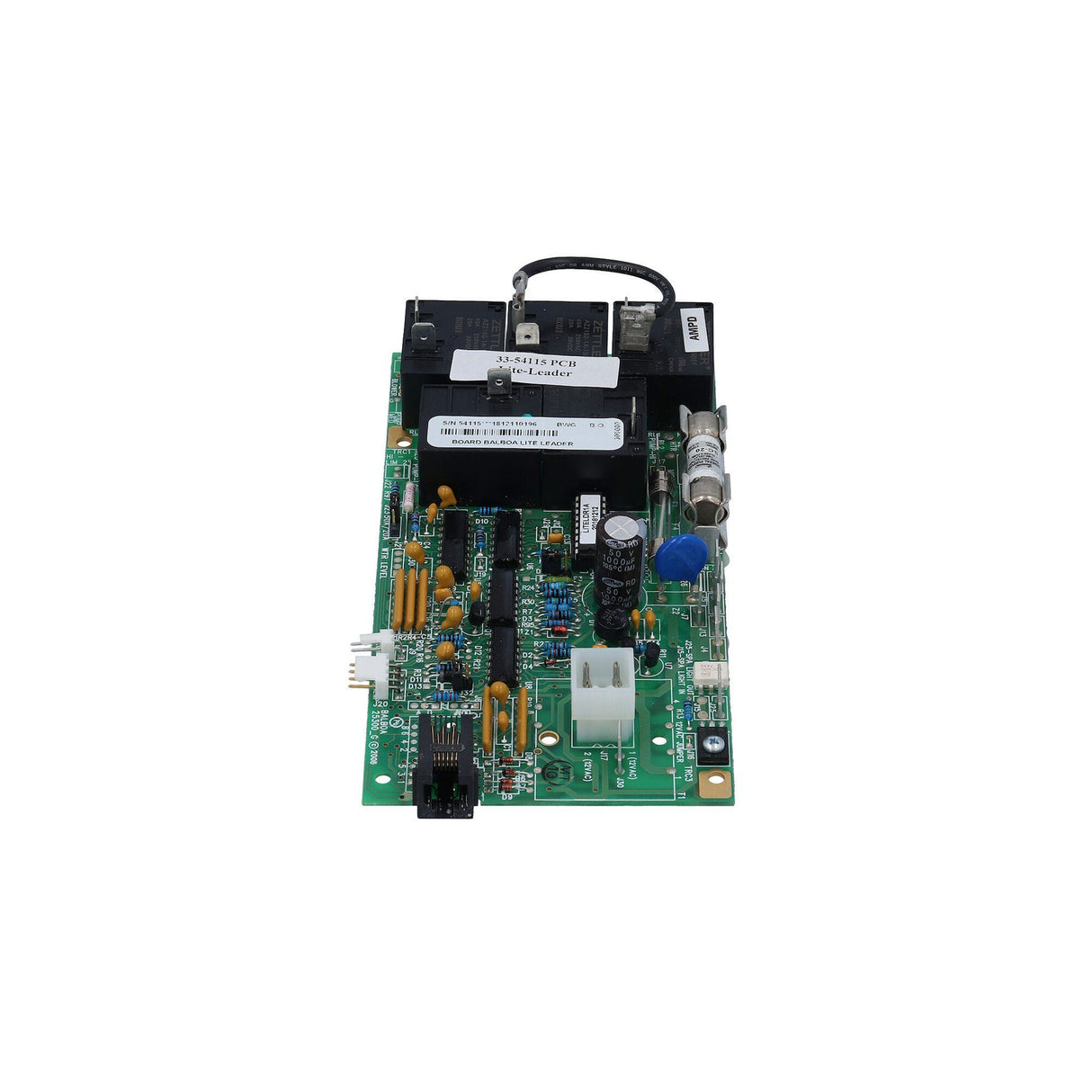 Circuit Board, Balboa, Lite Leader, Pump1-Ozone-Light-No Blower, 6 Conn Phone Plug : 54115
