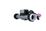 Heater Assembly, HydroQuip, Slide, 7109B, 4.0kW, 230V, 2" x 15'Long, w/2 Sensors, 24"Cord, Tailpieces : 26-85B-B00-1FP3
