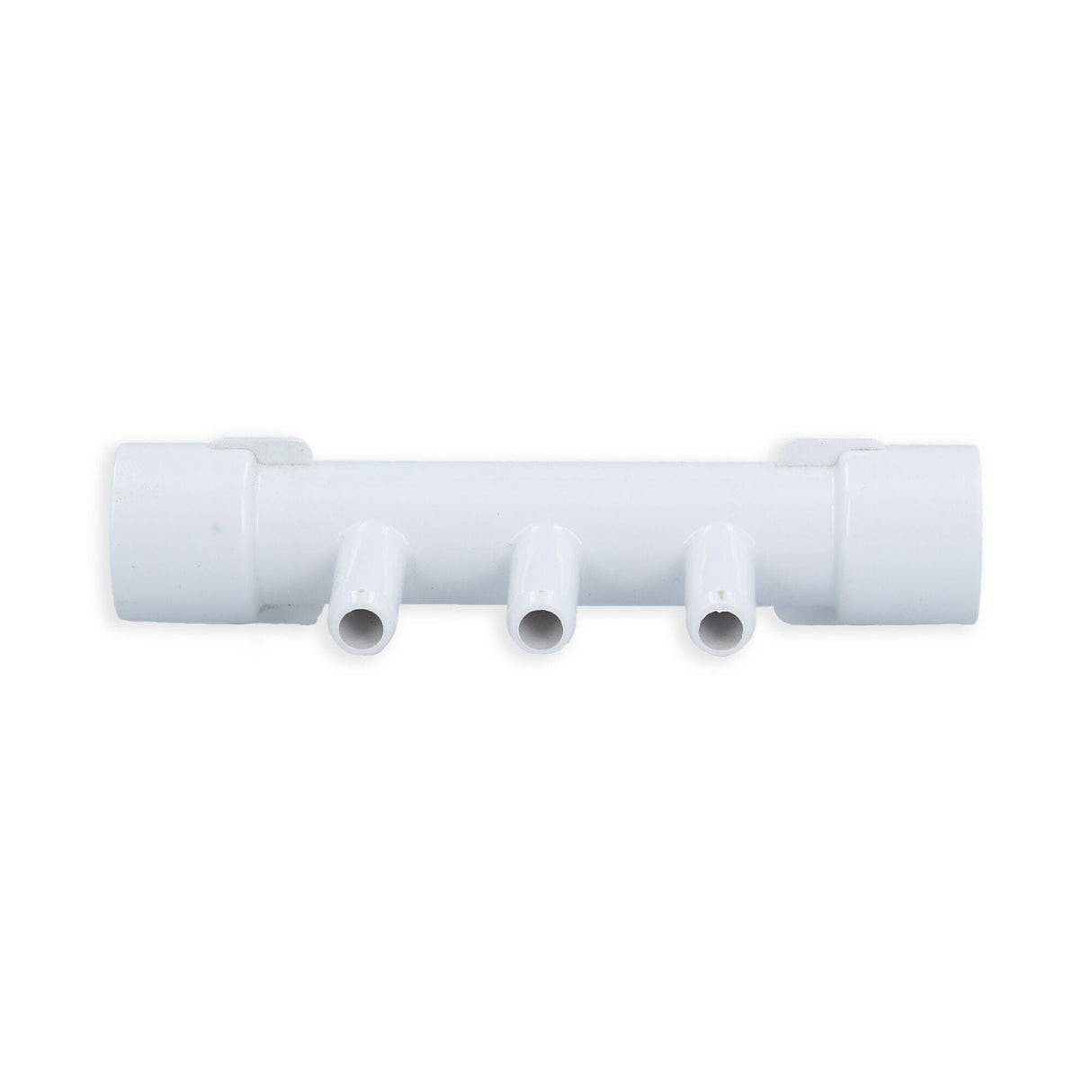 Manifold, PVC, Waterway, 1/2"S x 1/2"S x 3 3/8"B Ports : 672-0550
