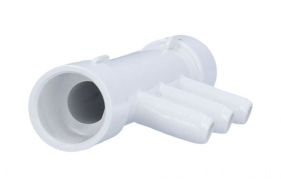 Manifold, PVC, Waterway, 1/2"S x 1/2"S x 3 3/8"B Ports : 672-0550
