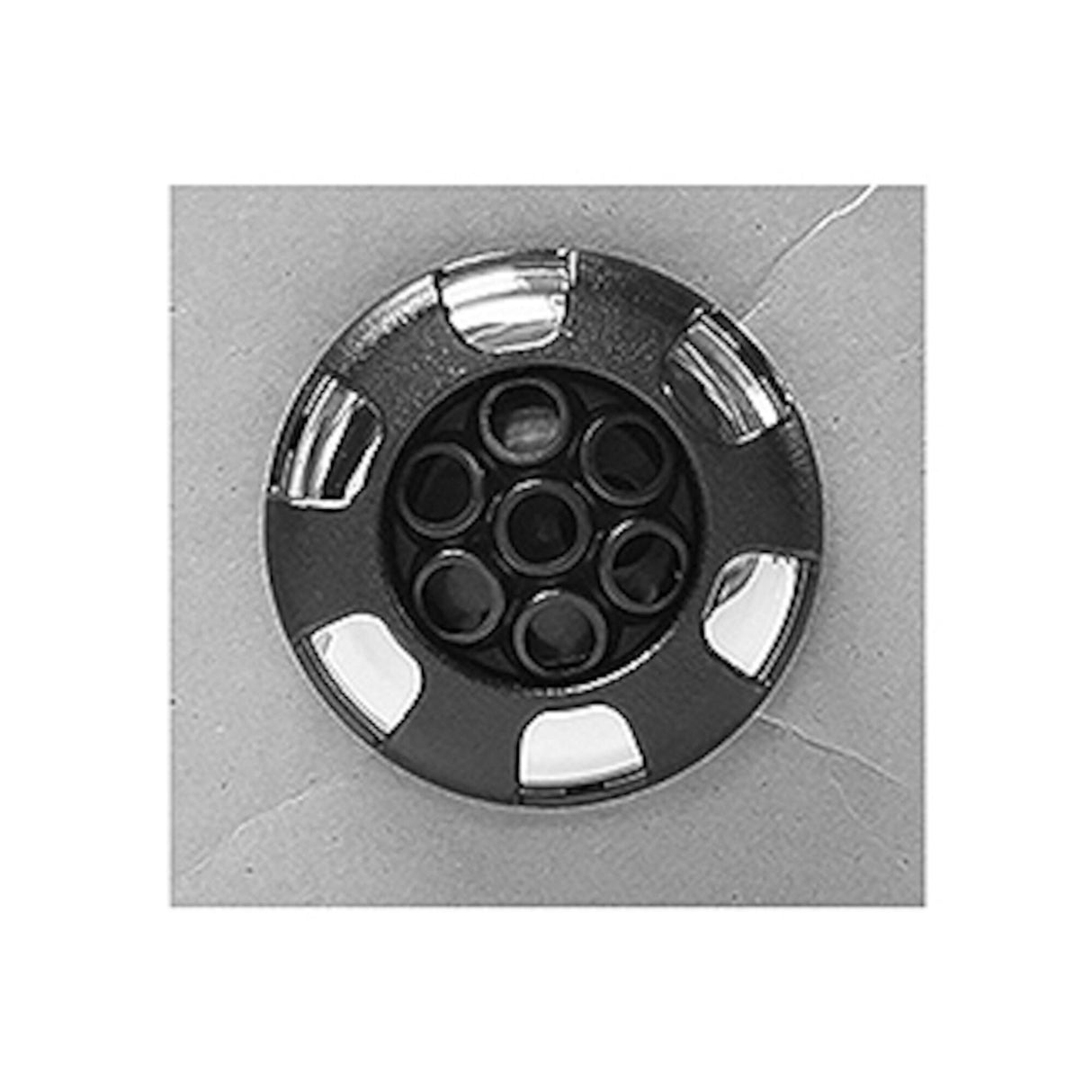 Jet, Adjustable Cluster Storm, Threaded, Shower, Black/Ss Trim, 6-Spoke Esc : 229-1771S