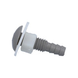 Air Injector, Waterway Button Style, 1/4" Barb, Gray : 670-2137