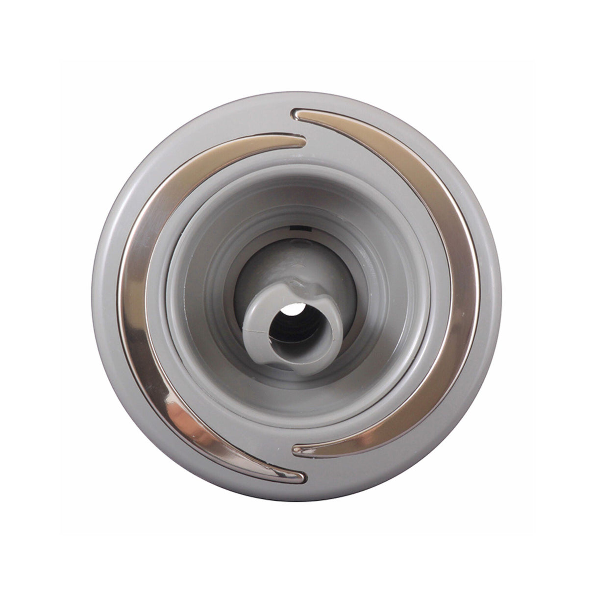 Jet Internal, Waterway Power Storm, Thread-In, Roto, 5"Face, Eclipse Style, Gray w/SS Trim : 239-0647S