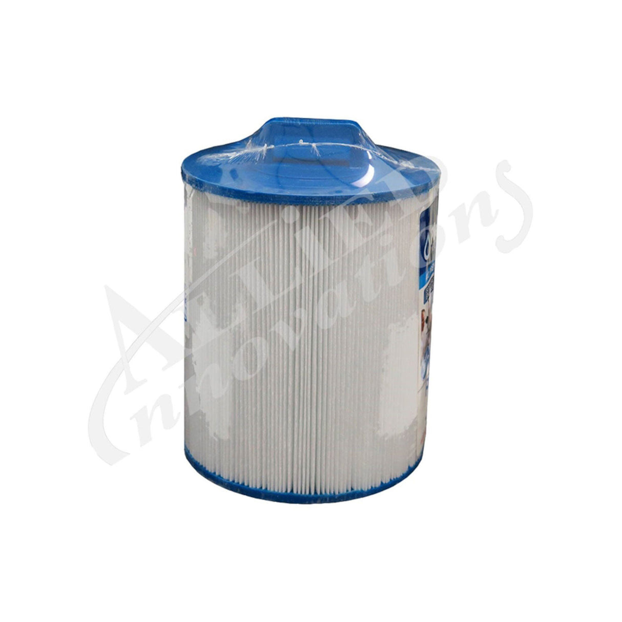 Filter Cartridge, Pleatco, Diameter: 5-15/16", Length: 7-1/8", Top: Handle, Bottom: 1-1/2" MPT, 25 sq ft, 4oz : PAT25P4