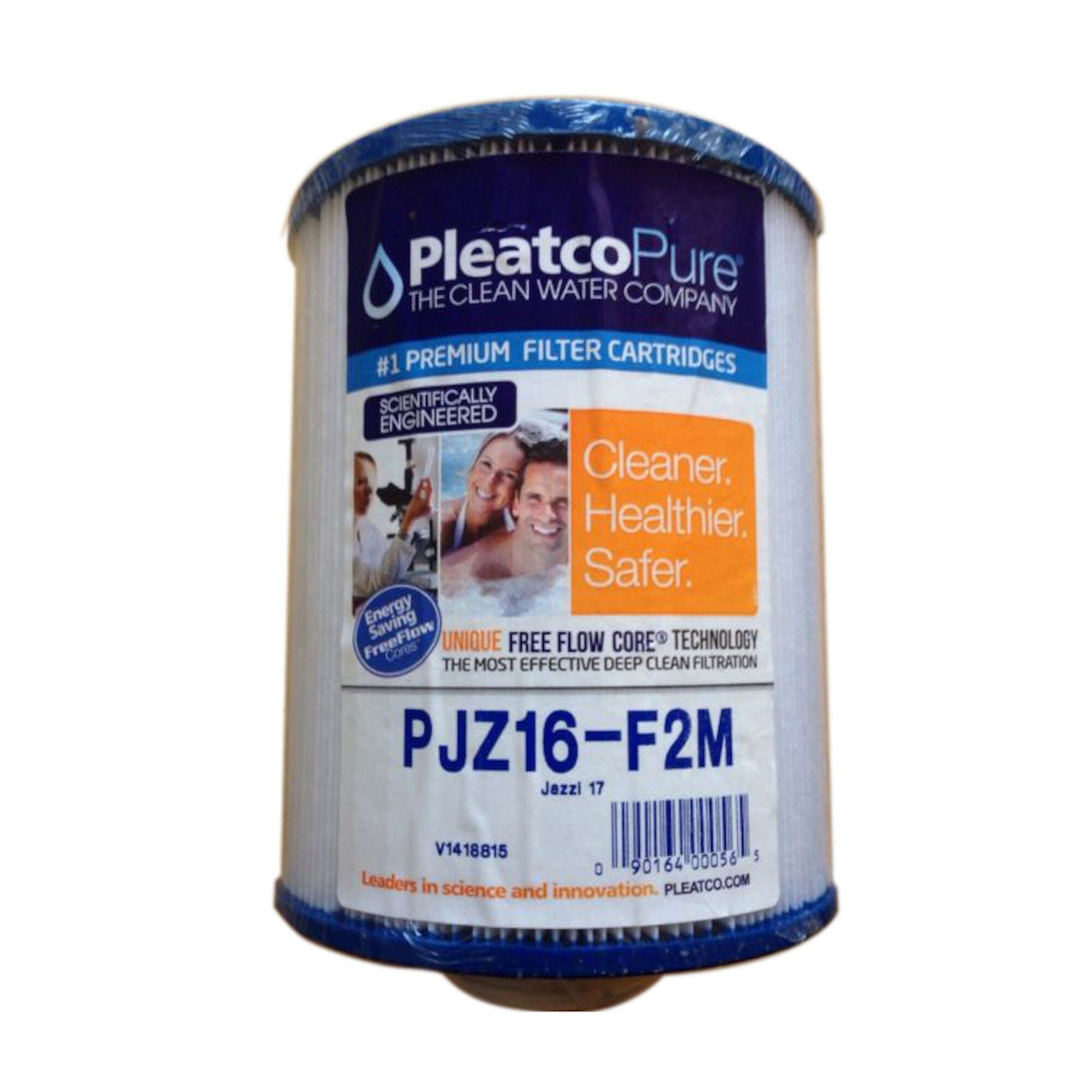 Filter Cartridge, Pleatco, Diameter: 5-5/8", Length: 6-13/16", Top: Closed, Bottom: 2" MPT, 30 sq ft : PJZ16-F2M