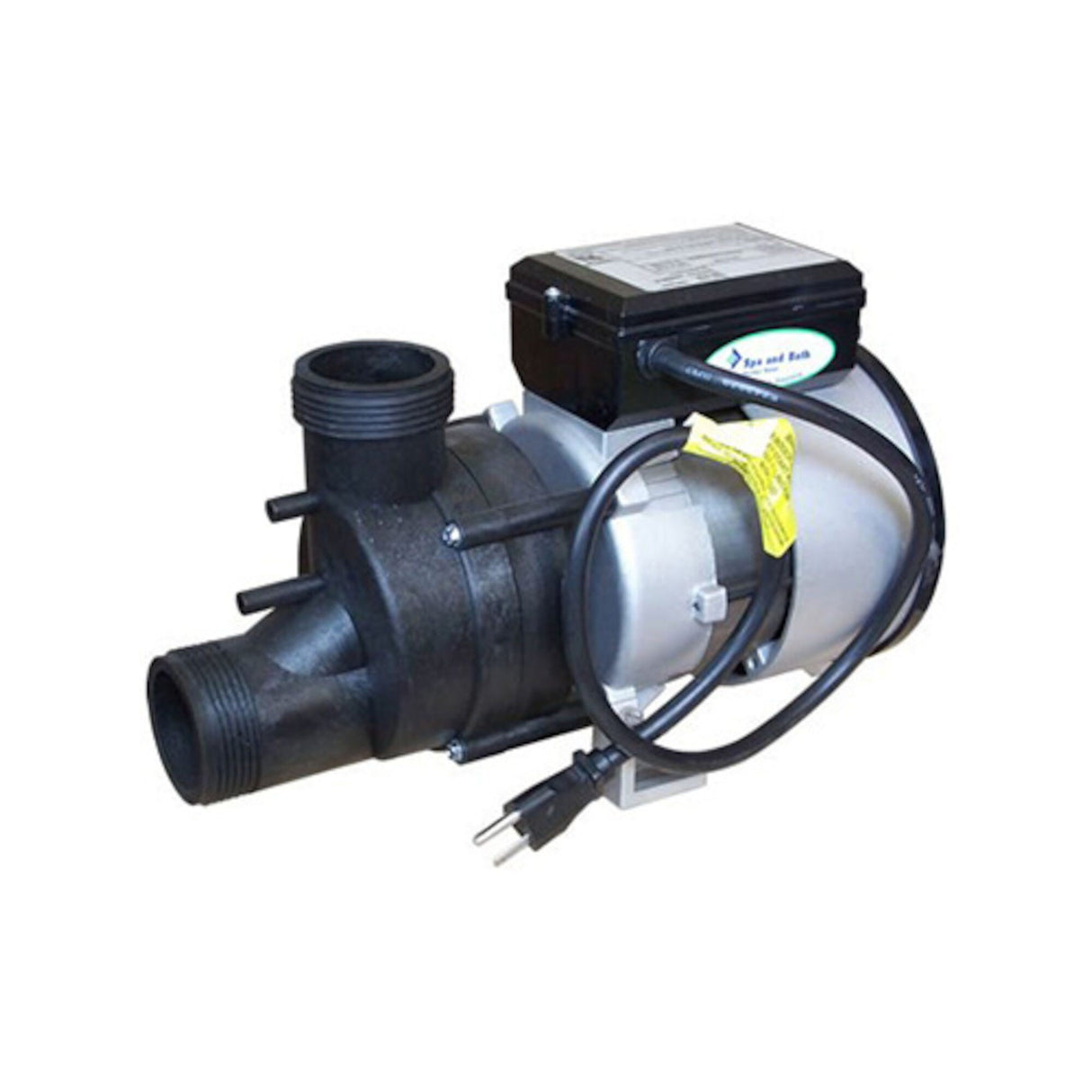 Bath Pump, Vico Power Wow, Front/Top, 1.5HP, 230V, 6.4A, 1-1/2"MBT w/Air Switch & NEMA Plug : 1034016