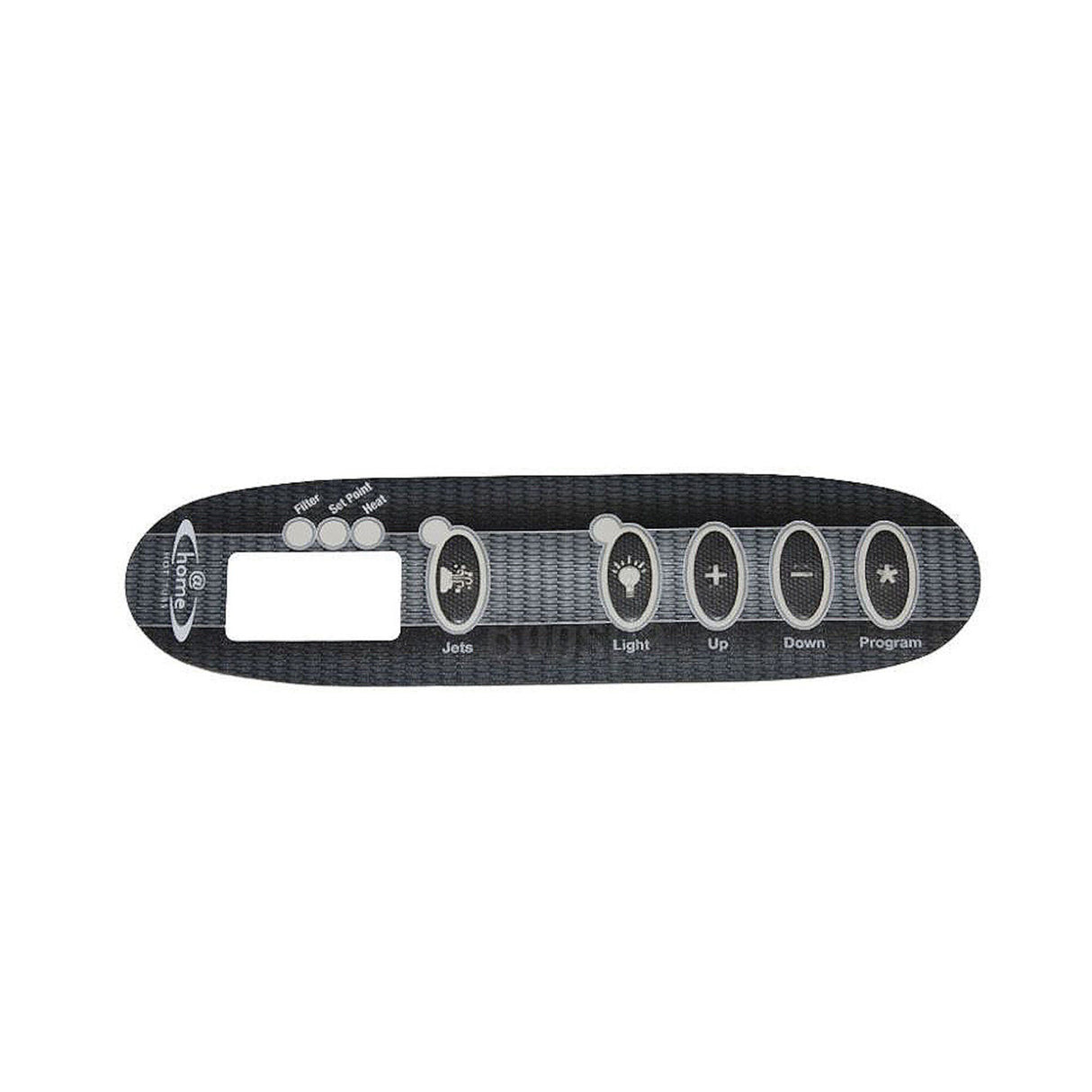 Overlay, Spaside, Dimension One @ Home, 5 button, 1 Pump System Charcoal Design for 01560-345 : N001-80