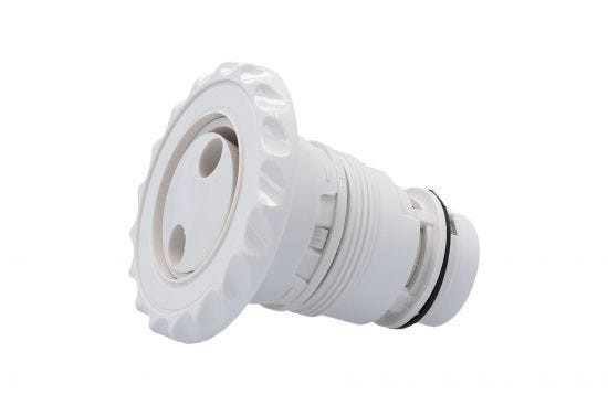 Jet Internal, Waterway Poly Jet, Adjustable Deluxe, Pulsator, 3-1/2" Face, White : 210-6070