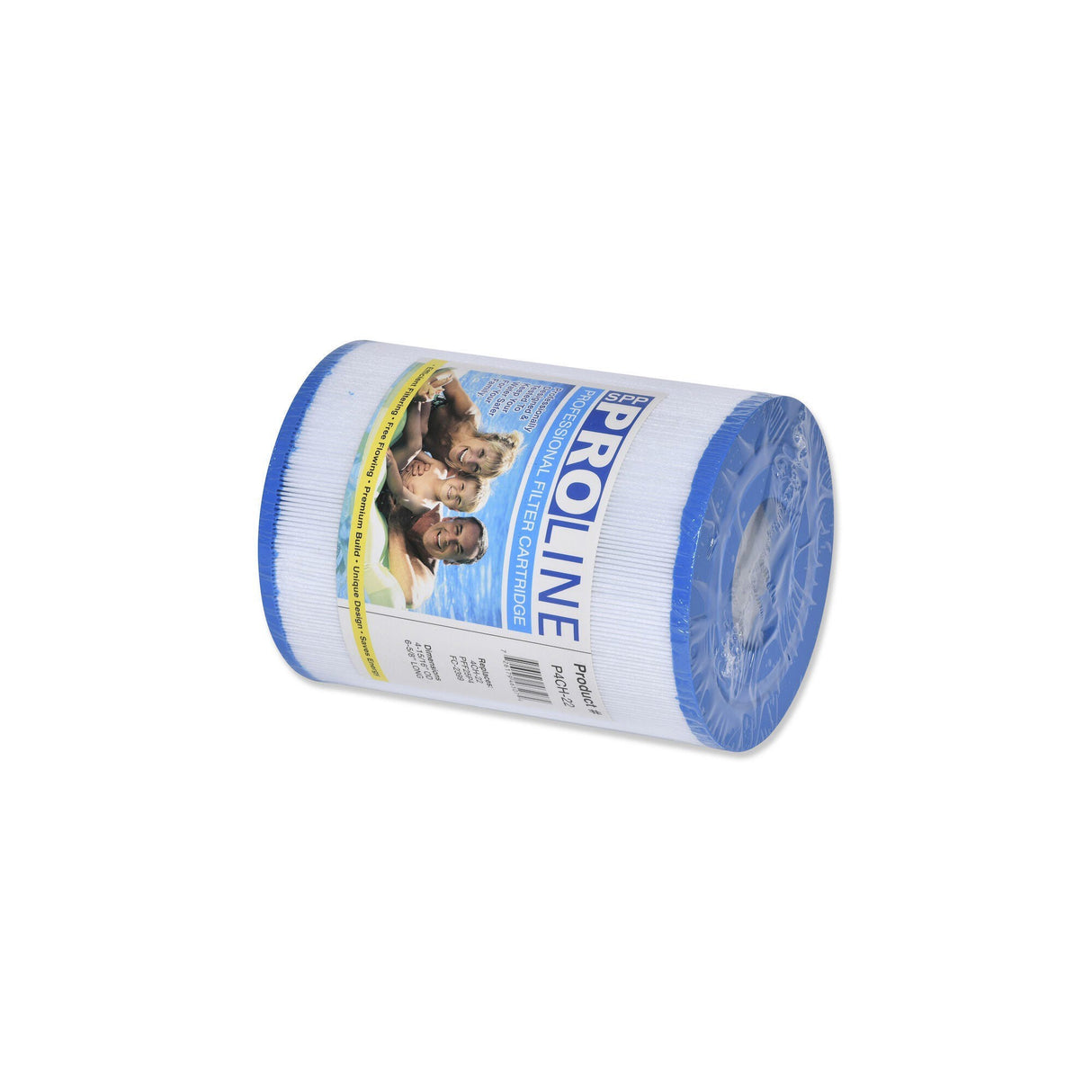 Filter Cartridge, Proline, Diameter: 4-15/16", Length: 6-5/8", Top: 2-1/8" Open, Bottom: 1-1/2" MPT, 25 sq ft : P4CH-22