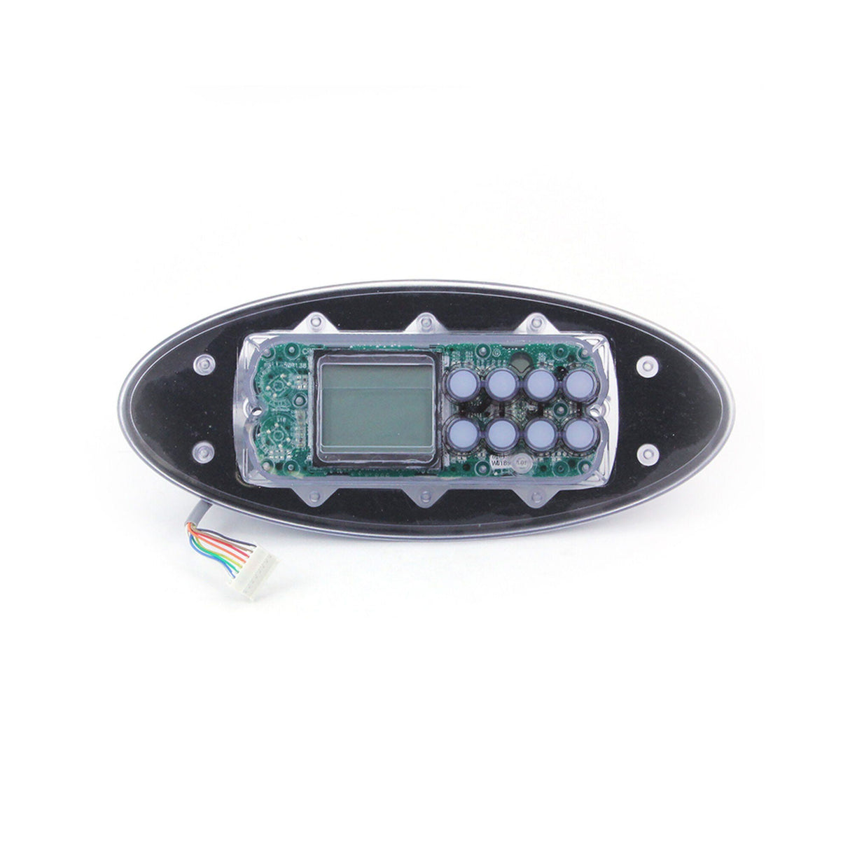 Spa Side Cntrl,Electr,DYNASTYGeckoK-52,S-Class,8BTN,LCD, W/o overlay : 11010