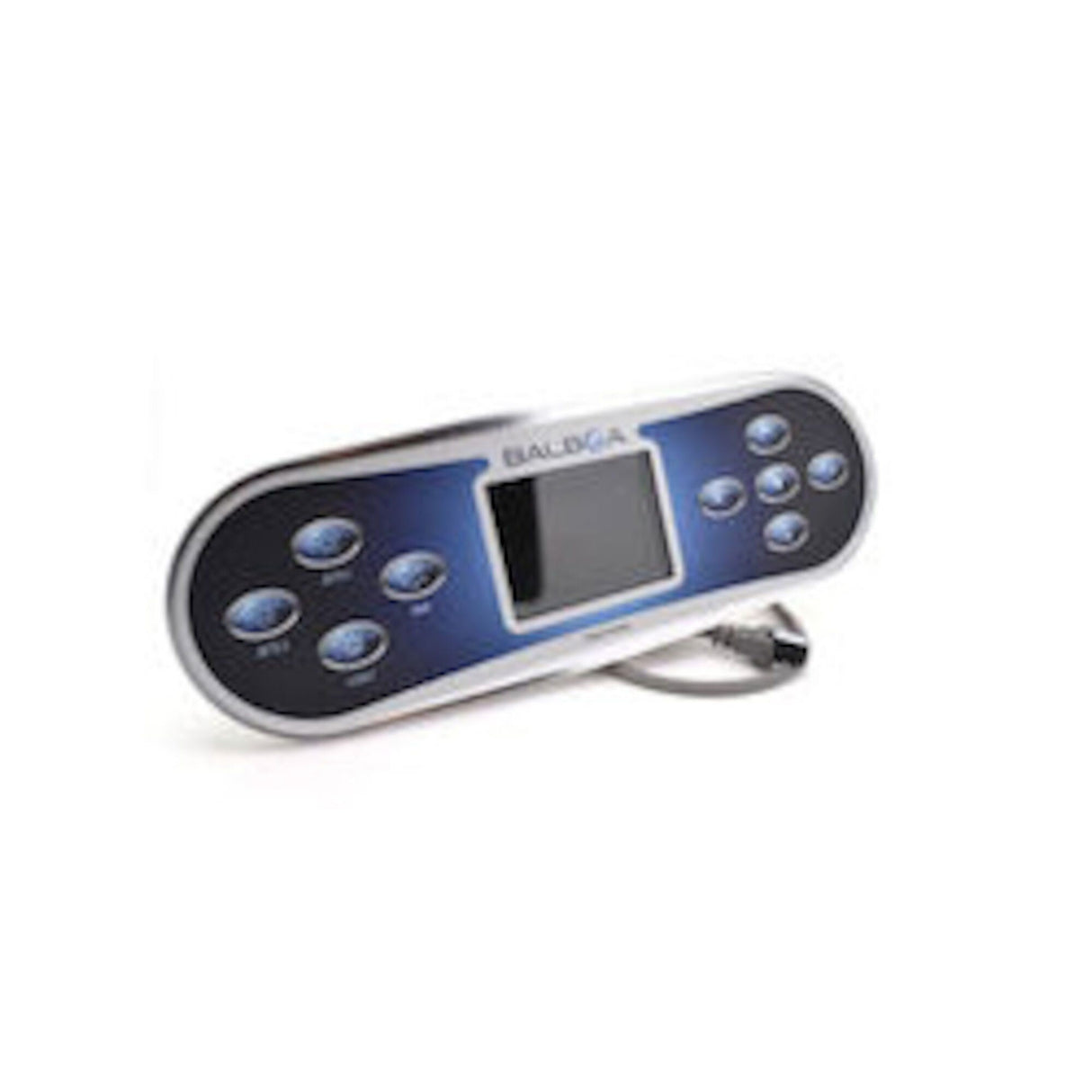 Spaside Control, Balboa TP800 "Menu", Oblong, 9-Button, LCD, Jets1-Jets2-Light-Aux, 4 pin molex : 57241