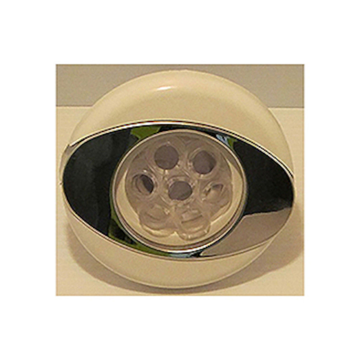 Jet, 2013, Poly Storm, Glo, Large Face, Massage, Threaded, Ovo Esc, White/Clear : 240-8030CW-8S