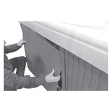 Flexible Spa Panel Kit, Espresso, Fits Spas Up To 96" x 96" : FSP-E