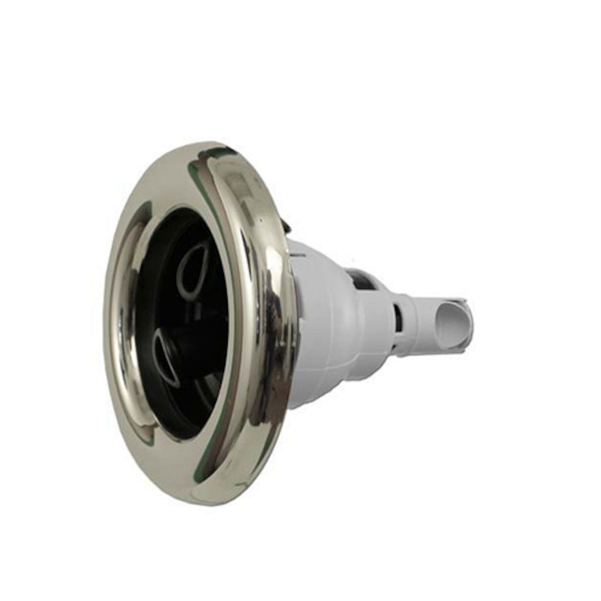 Jet Internal, Waterway Power Storm, Twin Roto, 5" Face, Smooth, Black w/ Stainless Escutcheon : 212-7611S
