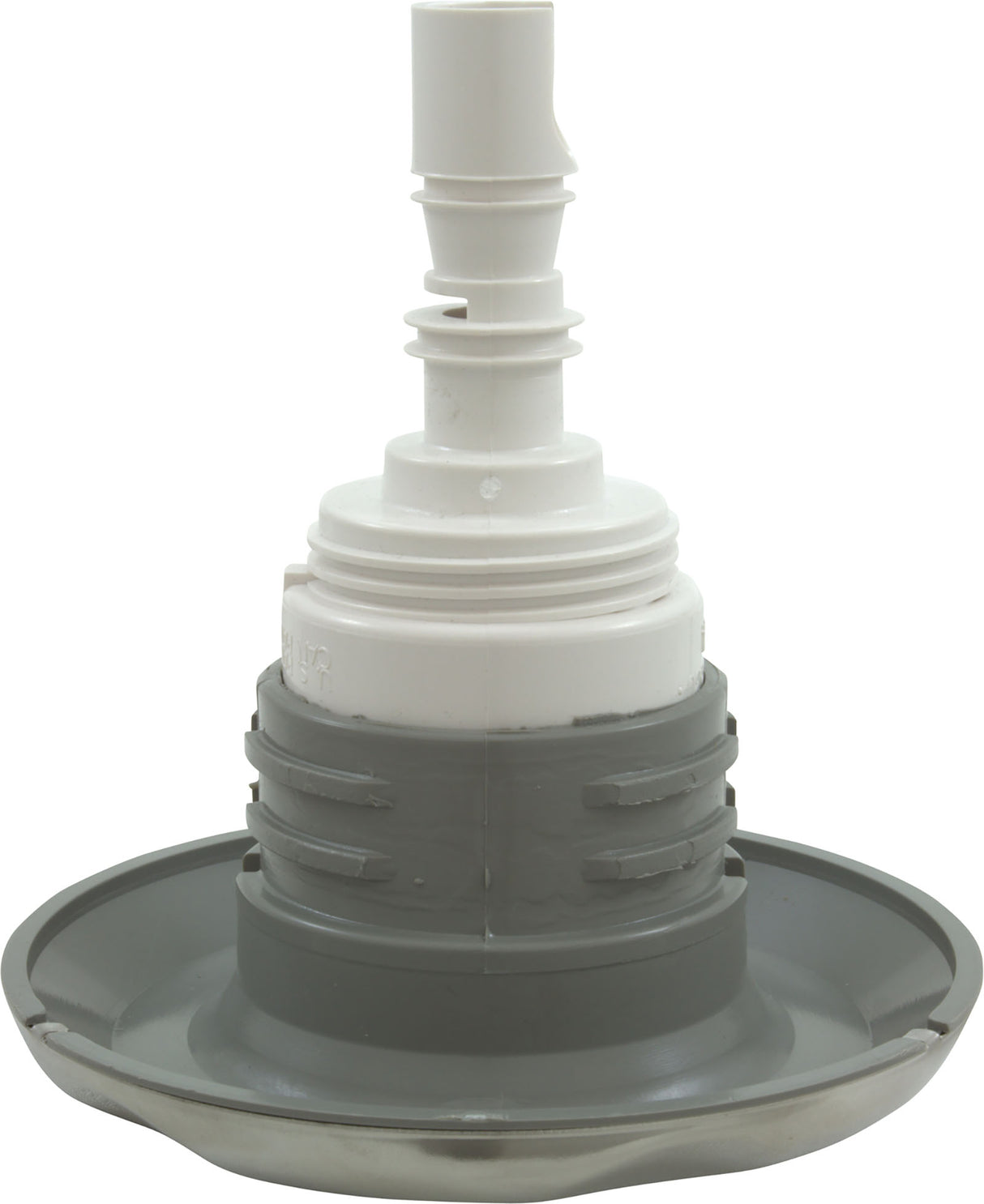 Jet Intl, WW Poly Storm, 4"fd, Twin Roto, Smth Scall, SS/Gry, Thd : 229-5537S - Waterway Plastics - 806105440167 - PartsForSpas.com