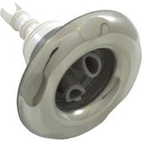 Jet Intl, WW Poly Storm, 4"fd, Twin Roto, Smth Scall, SS/Gry, Thd : 229-5537S - Waterway Plastics - 806105440167 - PartsForSpas.com