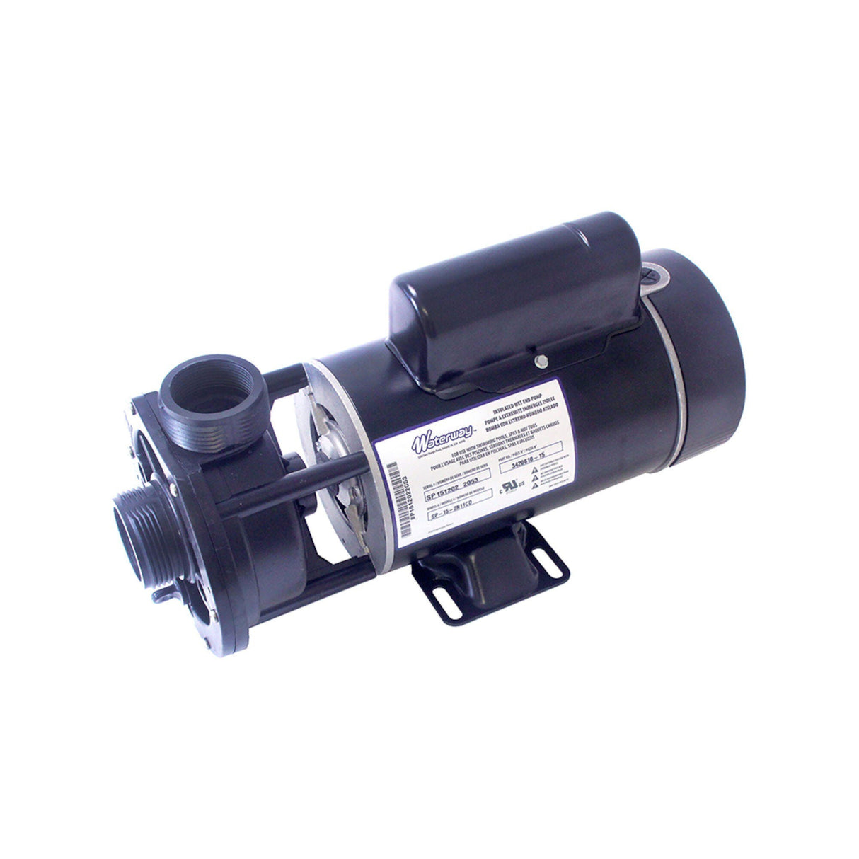Pump, Waterway "E"-Series, 2.0HP, 230V, 10.5-2.6A, 2-Speed, 1-1/2"MBT, CD, 48-Frame : 300-5570