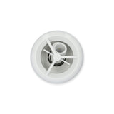 Jet Internal, HydroAir Micro'ssage Gunite, Roto, 3-1/2" Face, White : 16-5274-WHT