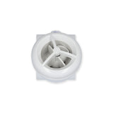 Jet Assembly, HydroAir Micro'ssage, Roto, Tee Body, 1"S Water x 1"S Air, White : 16-5200
