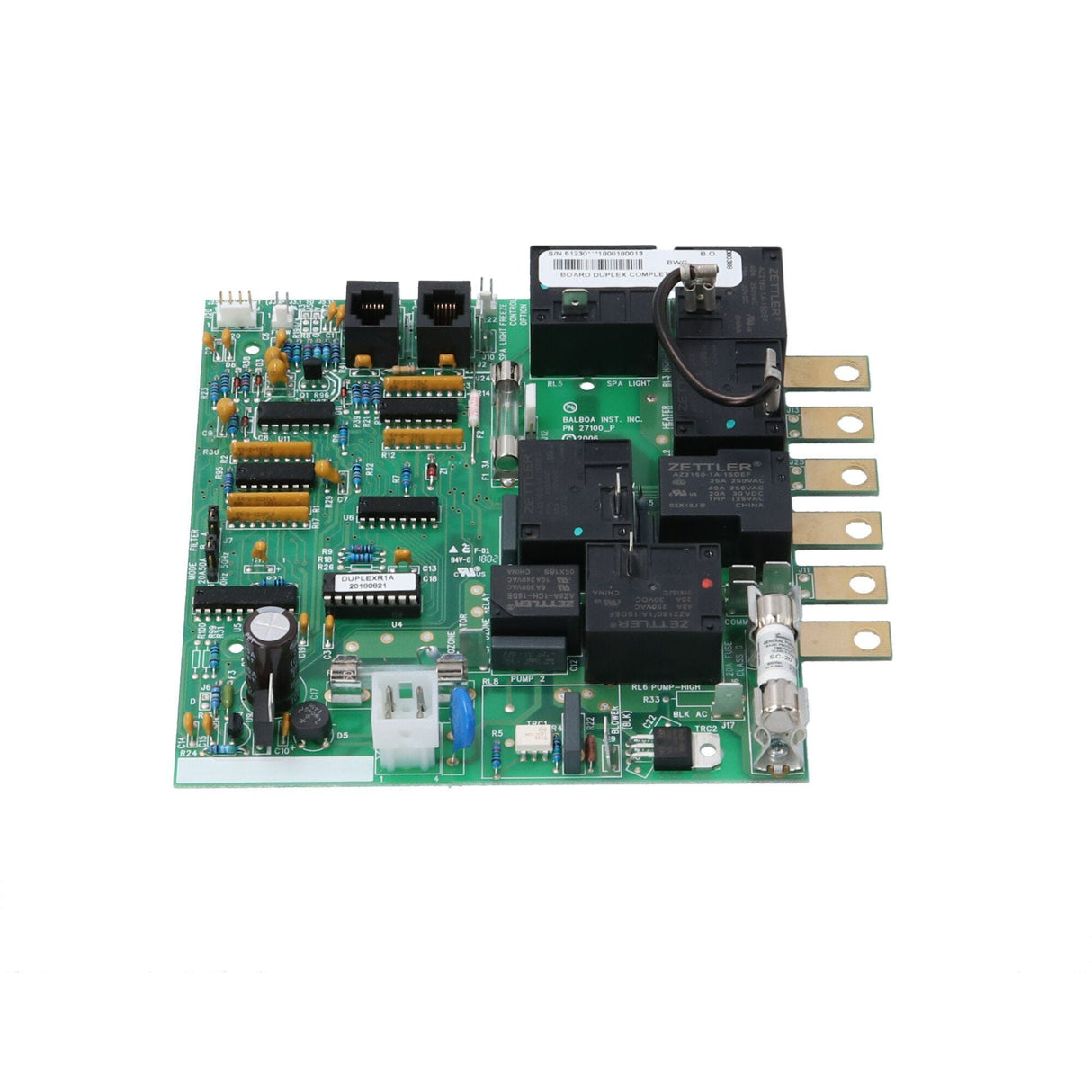 Circuit Board, Balboa, Digital Duplex, 8 Pin Phone : 54003