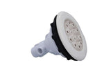 Jet Assembly, Waterway, Master Massage, 5-Scallop, 1-1/2" Slip x 1/2" Slip, White : 210-8160