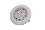 Jet Assembly, Waterway, Master Massage, 5-Scallop, 1-1/2" Slip x 1/2" Slip, White : 210-8160