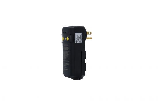 GFCI, Leviton, Cord End, 90Â°, 115V, 15 Amp, No Cord, Black : 16693