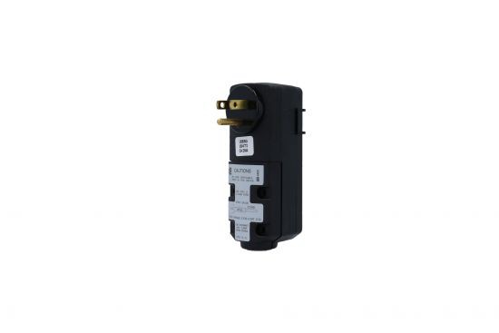 GFCI, Leviton, Cord End, 90Â°, 115V, 15 Amp, No Cord, Black : 16693