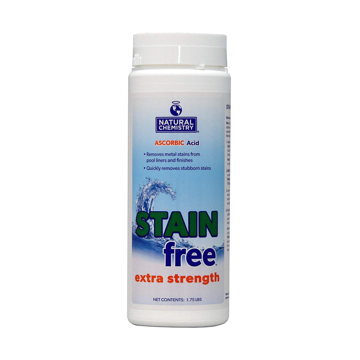 Water Care, Natural Chemistry, Stain Free, Extra Strength, 1.75lb : 07395