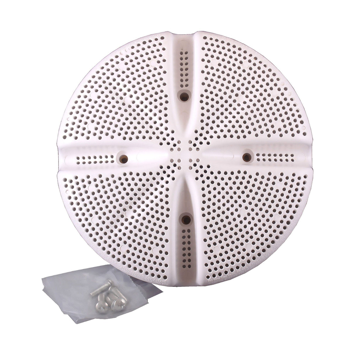 Suction Assy,WATERW,VGB,6"Ultra Suction & Equalizer,White : 640-8240V