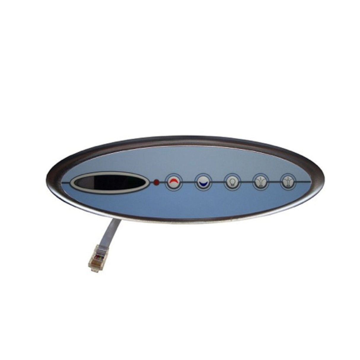 Spaside Control, Jacuzzi Winchester LX, 5-Button, LED, 2-Pump, 8 Pin Phone Plug : 6600-352