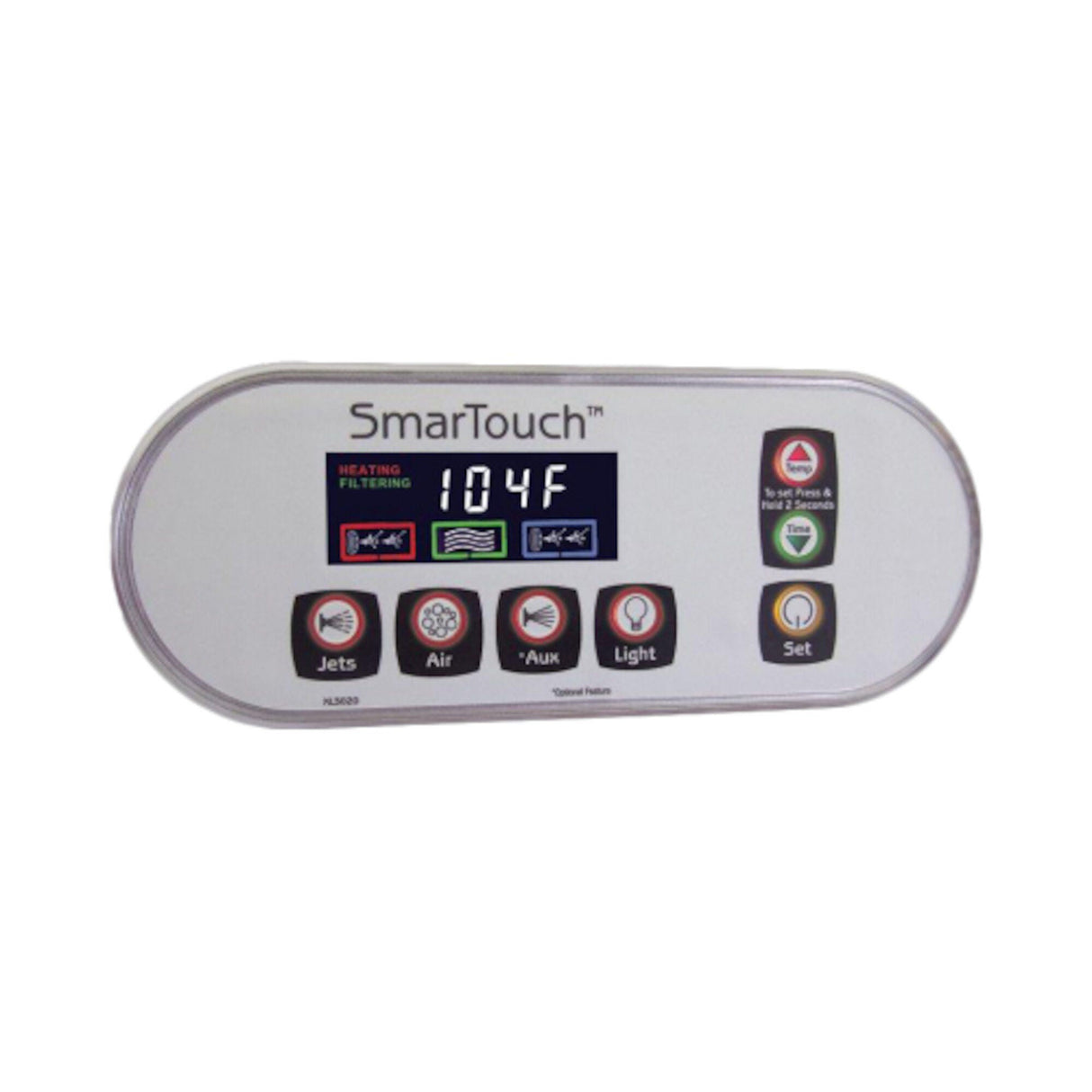 Spaside Control, ACC XL3020, 7-Button, LCD, Jets-Air-Aux-Light : 220-XL3020