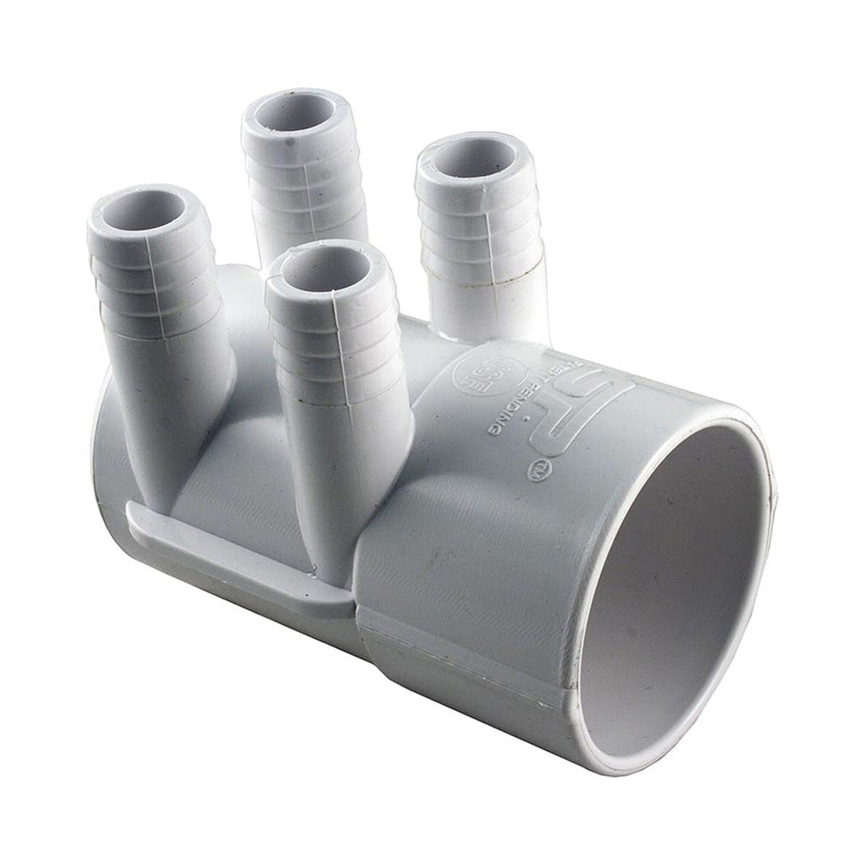 Manifold, PVC, Waterway ShurGrip II, 2”SHR x Dead End x 2 3/4” SB Ports : 672-7700