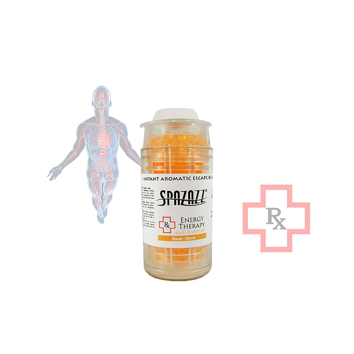 Fragrance, Spazazz, RX Beads, Energy Therapy, .5oz Cartridge : 375