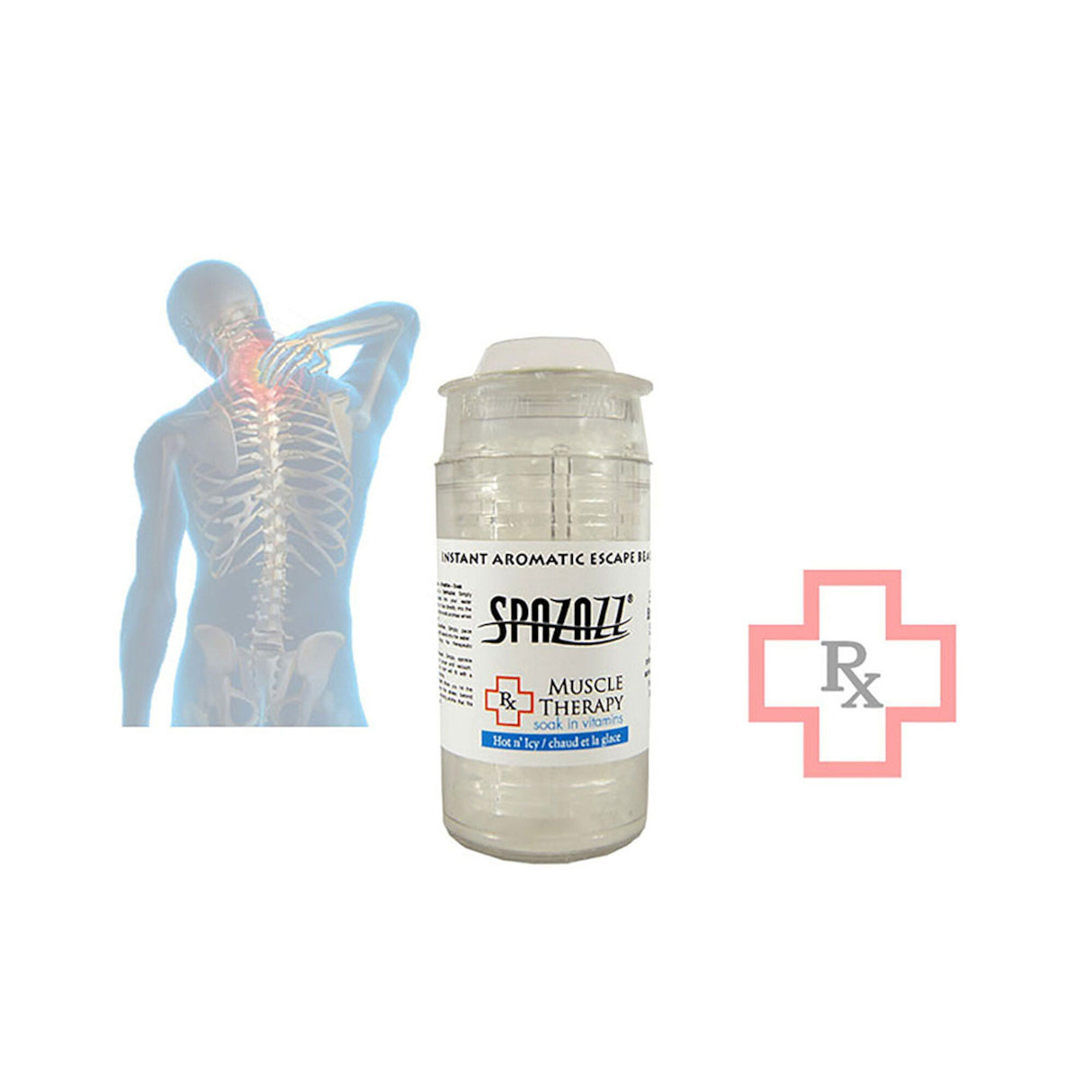 Fragrance, Spazazz, RX Beads, Muscular Therapy, .5oz Cartridge : 370