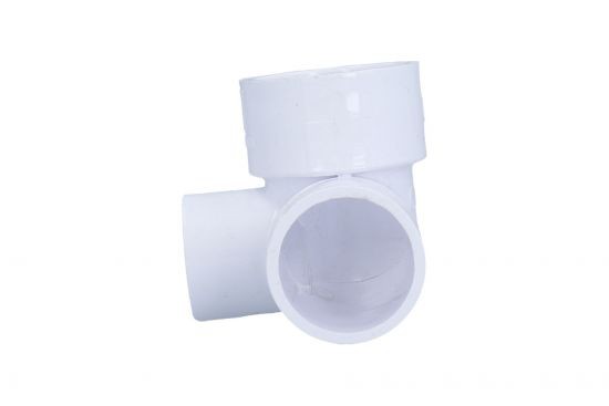 Fitting, PVC, Ell, 90°, Special, 3-Way, Street,1-1/2"S x 1-1/2"Spg x 1"S : 411-4050