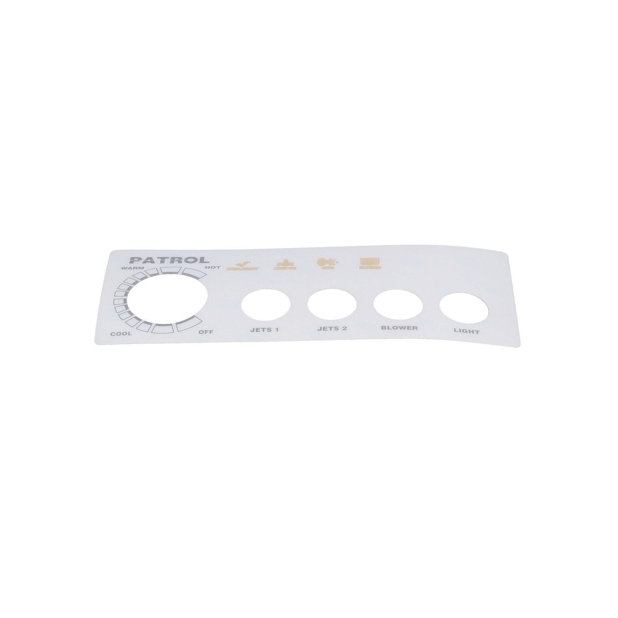 Overlay, Spaside, Presair Patrol, 4-Button, No Display, For S46010100 & S46010100-240 : 618-4