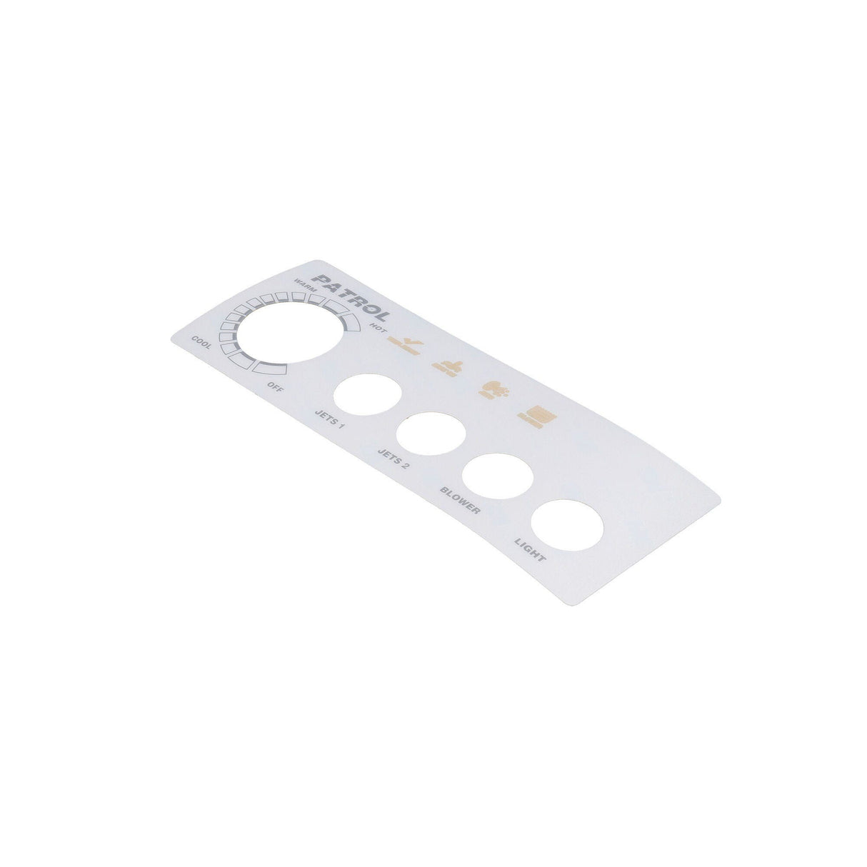 Overlay, Spaside, Presair Patrol, 4-Button, No Display, For S46010100 & S46010100-240 : 618-4