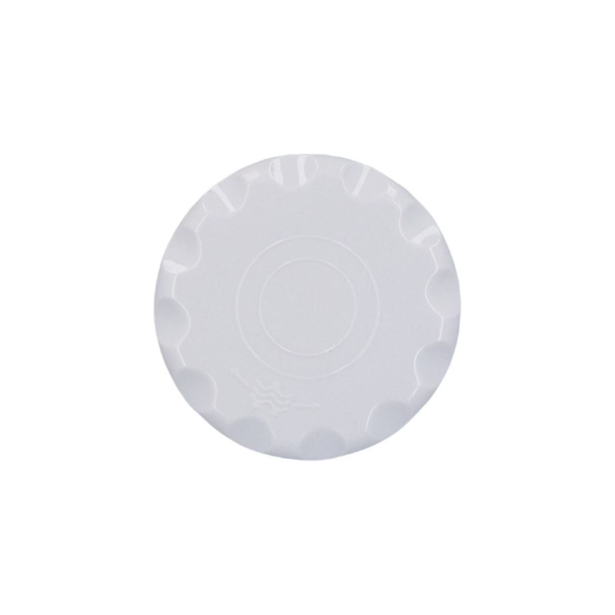 Air Control Cap, Scallop White w/O-Ring : 200501