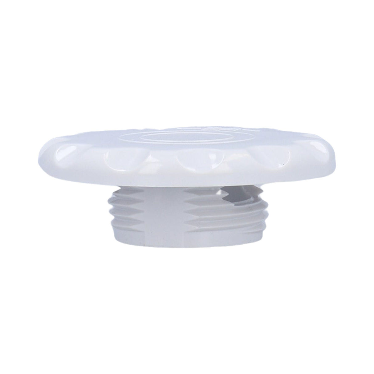 Air Control Cap, Scallop White w/O-Ring : 200501