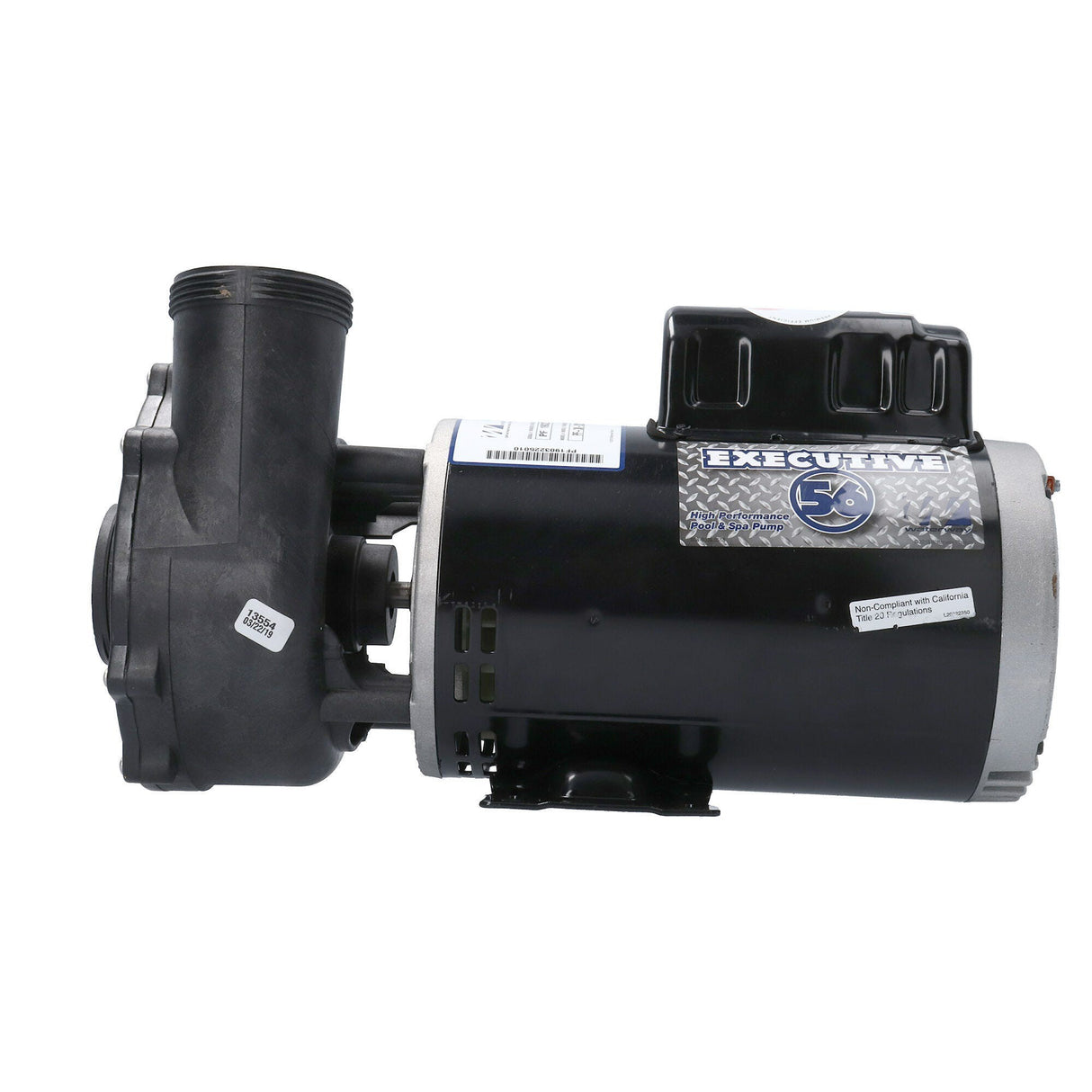 Pump, Waterway Executive 56, 4.0HP, 230V, 12.0/4.4A, 2-Speed, 2"MBT, SD, 56-Frame : 3721621-1D