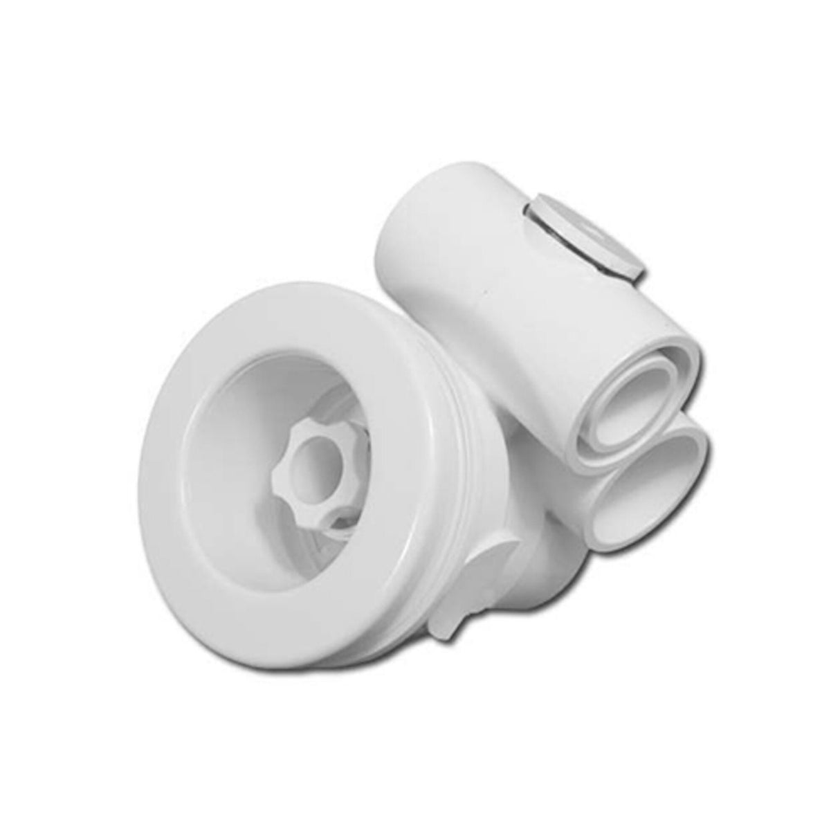 Jet Assembly, HydroAir Original Freedom, Tee Body, 1"S Water x 1/2"S Air, White : 10-FS705TA