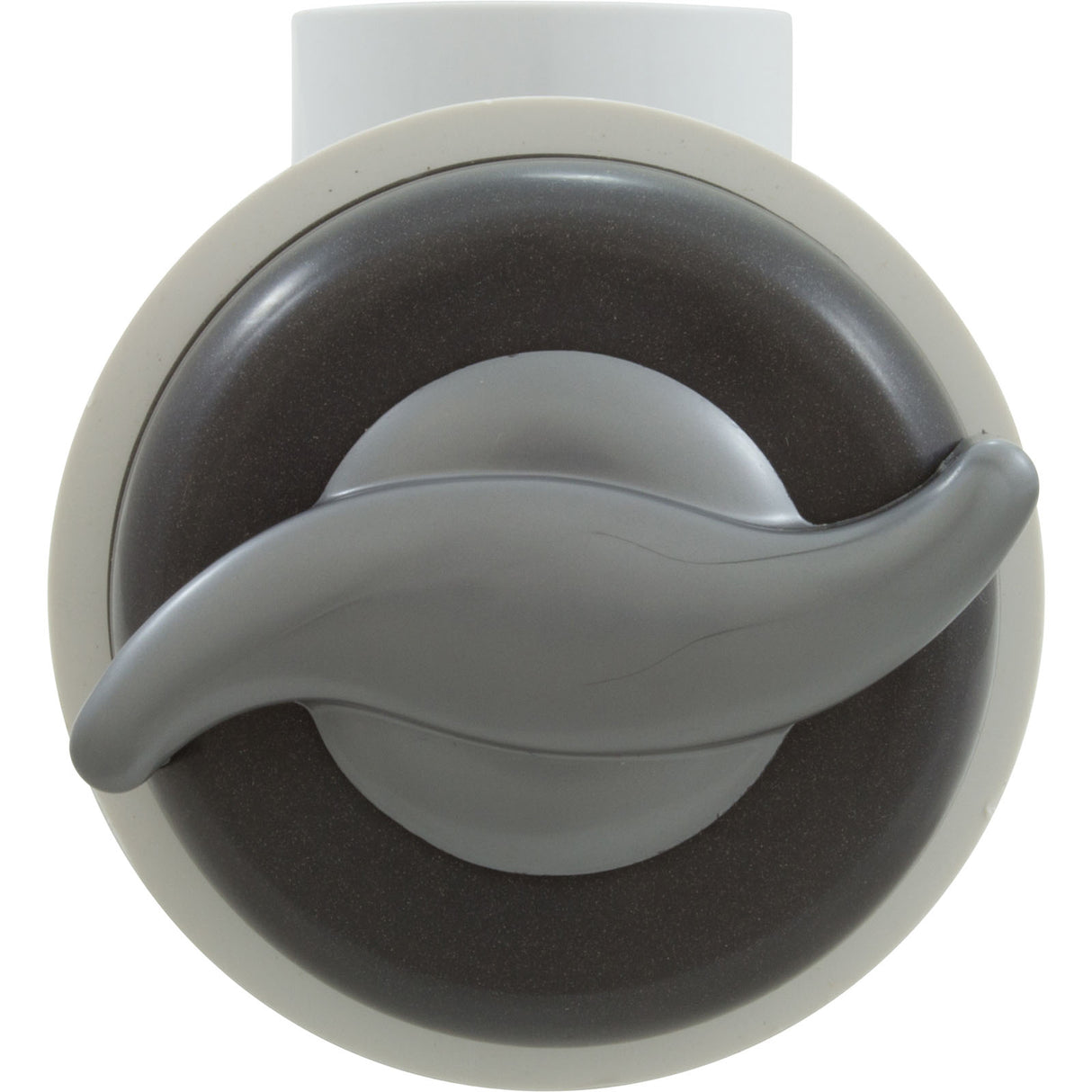 Diverter Valve, Cmp, 2-1/16"Hs, 1"S, S-Handle, Gry/Slvr : 25031-107-000 - Custom Molded Products - 25031-107-000 - PartsForSpas.com