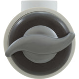 Diverter Valve, Cmp, 2-1/16"Hs, 1"S, S-Handle, Gry/Slvr : 25031-107-000 - Custom Molded Products - 25031-107-000 - PartsForSpas.com