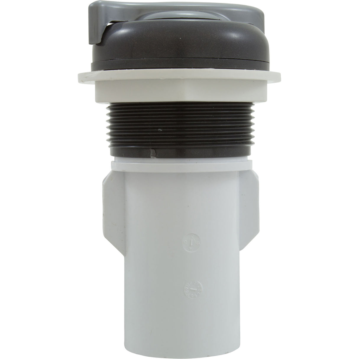 Diverter Valve, Cmp, 2-1/16"Hs, 1"S, S-Handle, Gry/Slvr : 25031-107-000 - Custom Molded Products - 25031-107-000 - PartsForSpas.com