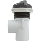 Diverter Valve, Cmp, 2-1/16"Hs, 1"S, S-Handle, Gry/Slvr : 25031-107-000 - Custom Molded Products - 25031-107-000 - PartsForSpas.com
